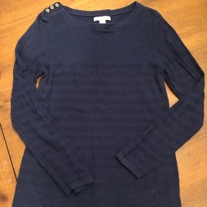 Banana Republic Navy Blue L/S Ribbed Sweater
